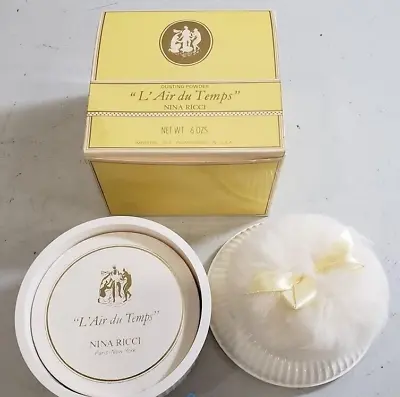Nina Ricci L'AIR DU TEMPS Perfume Dusting Body Powder 6oz 180g NEW In BoX • $269.23