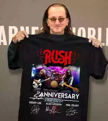 New 55 Years RUSH Band 1968-2023 Signatures T-Shirt All Size S To 5XL SP846 • $17.59