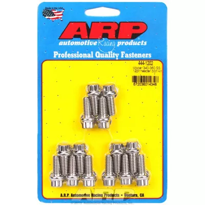 ARP Header Bolt Kit 444-1202; 5/16-18 X .75  Stainless 12pt For Chrysler 273-360 • $30.57