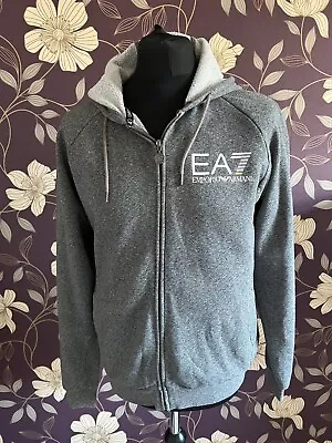 Men's EA7 Armani Track Top Hoodie Grey Size UK Medium • £20