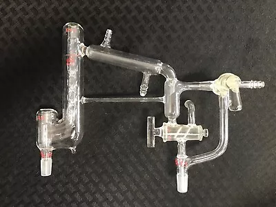 $483.99 • Buy KONTES Glass 14/20 10/18 Vacuum Jacketed Vigreux Distilling Head Apparatus