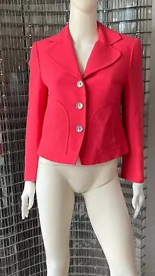 £45 • Buy CHRISTIAN LACROIX  BAZAR Red Cropped Jacket Size UK 10 EU 38