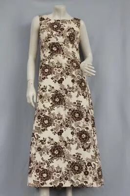 Vintage 60s-70s Floral Hawaiian Maxi Dress Bohemian Chic Boho Retro Mid Century/ • $49.99