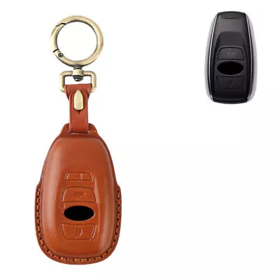 Real Leather Car Key Fob Case Cover For Subaru BRZ WRX Legacy Forester Outback • $16.07