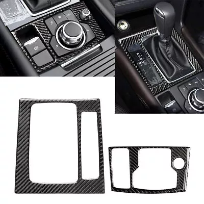 For Mazda 3 Axela 2014-2016 15 Carbon Fiber Interior Gear Shift Panel Cover Trim • $23.29