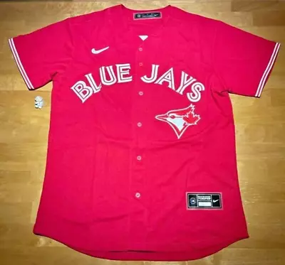 MLB Baseball Canada Day Toronto Blue Jays Vladimir Guerrero Jr Sewn Jersey Small • $160