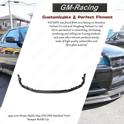 Carbon R34 GTR OE Standard Front Bumper Middle Lip For 20-22 Nissan Skyline • $351.01