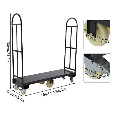 Heavy Duty Steel Dolly U-Boat Utility Material Cart Platform Hand Truck 16  X 65 • $230