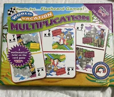 Ready Set...flashcard Games World Vacation Multiplication Math Flashcards • $5.99