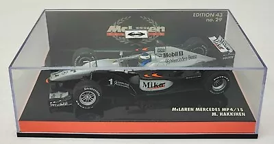 Minichamps 1:43 McLaren Mercedes MP4/15 2000 F1 #1 Mika Hakkinen M-COL No.29 • $49.08