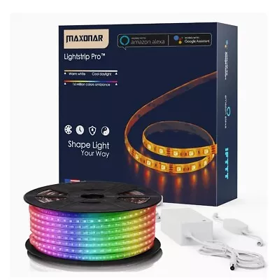 LED Strip Lights Works With Alexa 32.8Ft/10M Wifi Wireless Smart Phone Controlle • $26.99