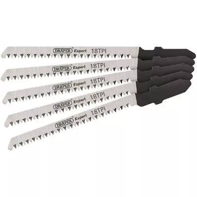 £7.40 • Buy Draper Expert 81721 DT101A0 Jigsaw Blades For Wood & Plastic 83mm 18tpi 5 Pack