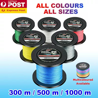 $94.99 • Buy PE Braid Fishing Line 10 18 22 30 40 45 50 60 70lb 80lb 88lb 300m 500m 1000m