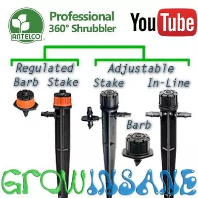 Antelco 360 Shrubbler-Garden Micro Irrigation Sprinklers & Sprayers-Multi Item • £5.74