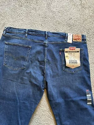 NWT Men’s Darkwash LEVI’S Jeans Size 54 X 30 WORKWEAR FIT Stretch NEW WITH TAGS • $6.99