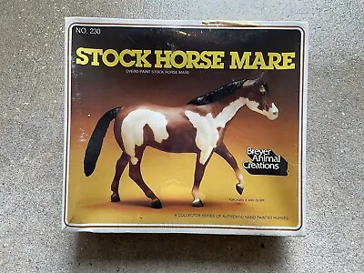 NEW IN PICTURE BOX & SEALED Breyer Overo Paint Stock Horse Mare #230 1980s! • $70