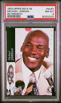 1993 Upper Deck SE Michael Jordan #MJR1 - Retirement - PSA 8 • $2