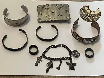 Native American Indian Jewelry Lot  Of 9 Vintage Of Bell And Others Items • $65