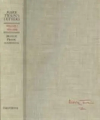 Mark Twain's Letters Volume 1: 1853-1866 Volume 9 By Twain Mark • $6.38