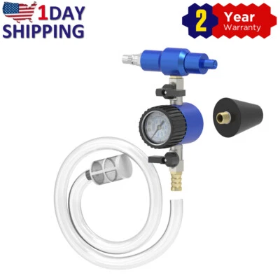 $52.99 • Buy Auto Car Radiator Coolant Vacuum Cooling System Refill &Purging Tool Gauge Kit 