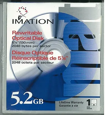 Imation 5.25  RW Magneto Optical Disk 5.2GB 2048B/S MO (91551) • $59.95