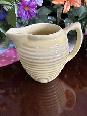 Vintage Hull Pottery Ringware Retro Yellow Pitcher 907 Jug 5” USA • $11.99