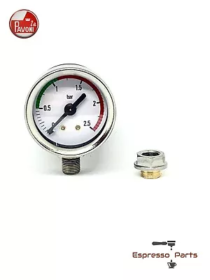 La Pavoni Europiccola Pressure Gauge Kit With Nut Ø 41mm 0-2.5 Bar • $49.95