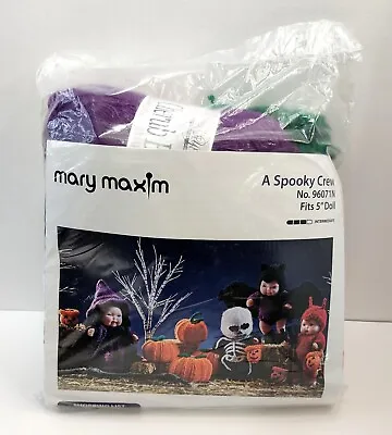 Mary Maxim A Spooky Crew No. 96071N (5” Doll Included) Complete Knitting Kit • $15.99