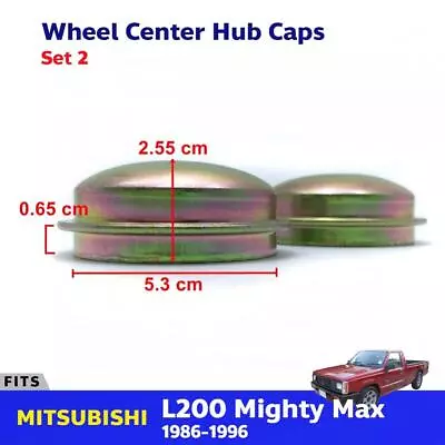 For Mitsubishi L200 Mighty Max Truck 1987-96 Hub Caps Center Wheels Pair G05 • $20.06