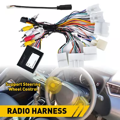 For Toyota Car Stereo Radio Power Harness Cable Wire Adapter Support JBL AMP • $37.32