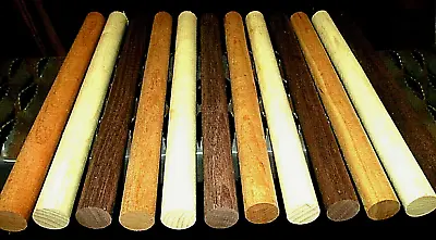 Multipak (12) Colorful Round Dowel Rod Walnut Cherry Hard Maple 12  X 15/16  • $36.95