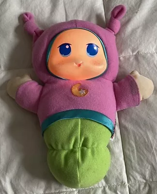 Vtg Playskool Hasbro Pink/Green Lullaby Gloworm Glow Worm Music Toy - Working! • $7.99