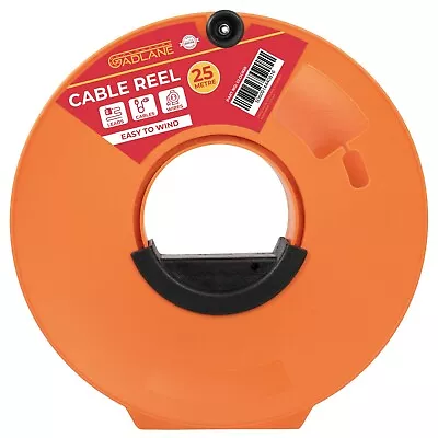 GADLANE Orange Cable Reel Tidy Electric Wire Caravan Extension Lead 25M Storage • £16.99