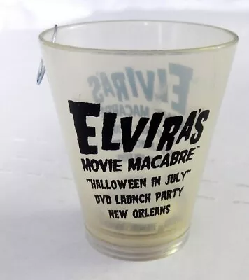 ELVIRA MOVIE MACABRE 2011 DVD New Orleans LAUNCH PARTY PROMO SHOT GLASS • $20