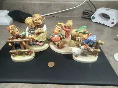 Set Of 4 Vintage Hummel Figurines Tmk5 Tmk6  203 2/0  195 2/0  346  392 • $75