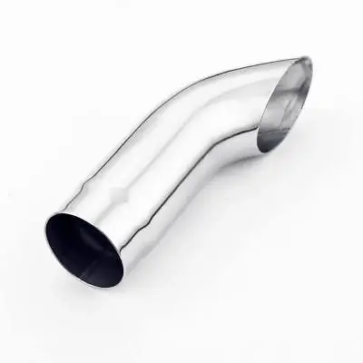 Turn Down Exhaust Tip 2 1/4 Inch Inlet 2 1/2 Outlet 9 Long 304 Stainless Steel • $29.97