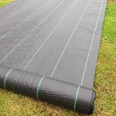 1m X 25m 100g Weed Control Ground Cover Membrane Landscape Fabric Mulch • £16.99