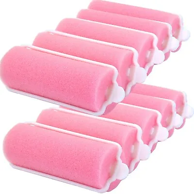 £3.98 • Buy 10x Soft Sponge Foam Rollers 20mm Sleep In Curlers Wave Twist CLIPS & HOLDS HAIR