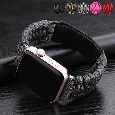 $11.31 • Buy Nylon Rope Strap Band For Apple Watch Series SE 6 7 8 SE Iwatch 38-45MM Bracelet