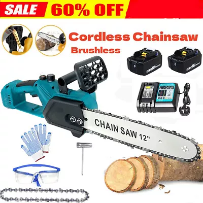 For Makita 12 Inch Mini Electric Chainsaw Cordless Wood Cutter One-Hand 4100RPM • £62.70