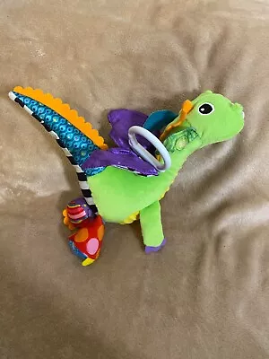 LAMAZE Flip Flap Dragon Clip On Pram And Pushchair Newborn Baby Sensory Toy • £4.50