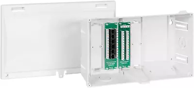 8  Plastic Structured Wiring Enclosure Media Enclosure With Voice And Data Modu • $39.20