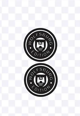 2 X Wolfsburg Edition Car Van Camper Beetle Vinyl Decal Sticker Dub Vag Vdub Jdm • $3.72