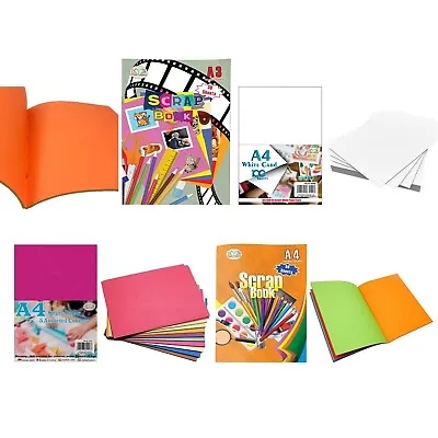 A3 Or A4 White Card Sugar Paper Scrapbook Art & Craft Activity School Projects • £6.39