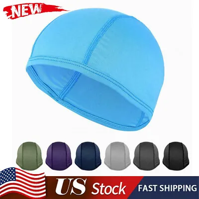$3.99 • Buy Skull Cap Breathable Quick Dry Helmet Liner Hat Headband Sweat Doo Rag Head Wrap
