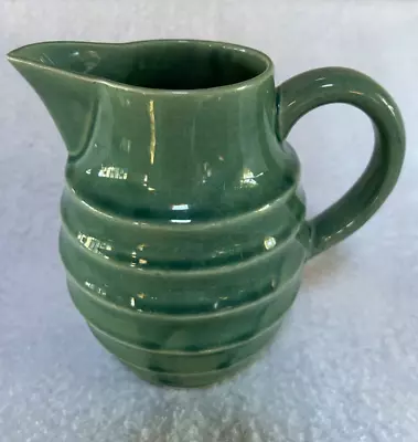 Vintage Teal Aqua McCoy Style Glazed Pitcher - EXC • $30