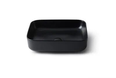 Modern Curved Shaped Black Rectangle Basin / Bathroom Sink • $195