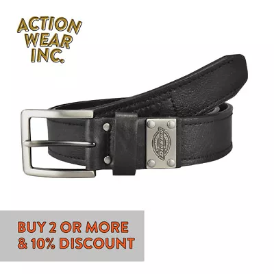 Dickies Belt Mens Heavy Duty Leather Belt Formal Industrial Strength Work Belt • $19.95