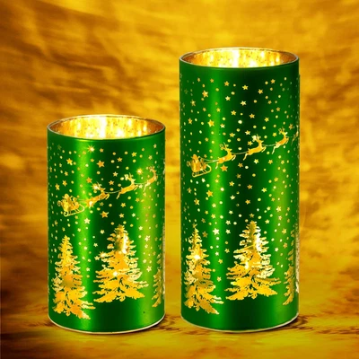 $56.99 • Buy Christmas Decorations Indoor, Glass Battery Powered LED String Lights, Christmas