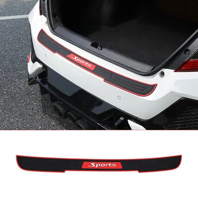 Rubber Car Accessories Door Sill Cover Scuff Plate Rear Bumper Guard Protection • $19.34